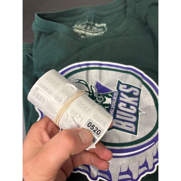 NBA Milwaukee Bucks Shirt Mens XL Green Graphic Hardwood Classics Basketball - Picture 5 of 5